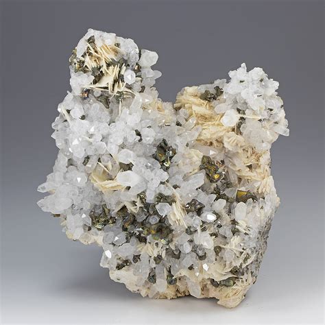 Chalcopyrite With Calcite Quartz Minerals For Sale 80311768