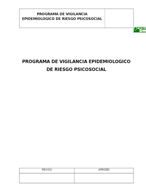 Pve De Riesgo Psicosocial Pdf Derecho Laboral Burnout Ocupacional