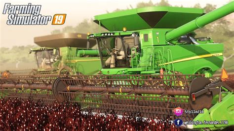 SÓ MAQUINAS BRUTAS NA COLHEITA Fazendas Paraná Farming Simulator 19