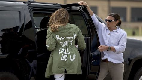 Melania Trump Says I Really Don T Care Jacket Was For The Media