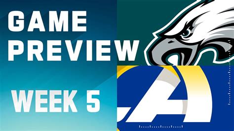 Philadelphia Eagles Vs Los Angeles Rams Week Game Preview