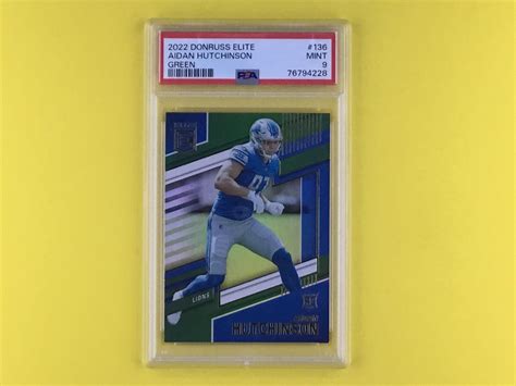 2022 Panini Donruss Elite Rookies Green 136 Aidan Hutchinson RC