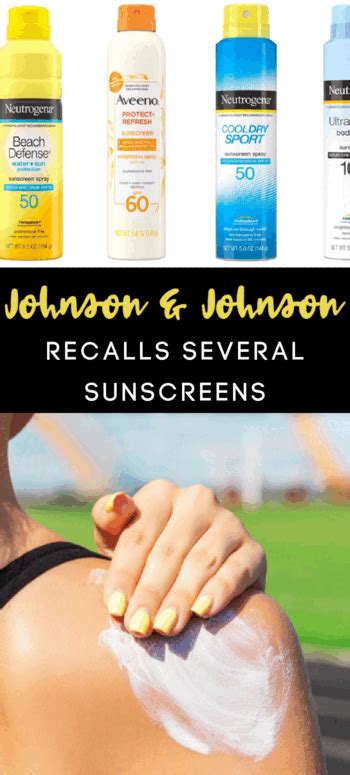 Johnson And Johnson Has Recalled Sunscreens Including Neutrogena And Aveeno