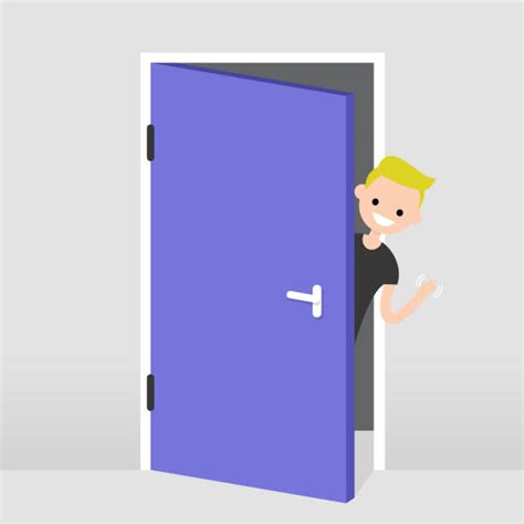 People Entering Building Illustrations Royalty Free Vector Graphics