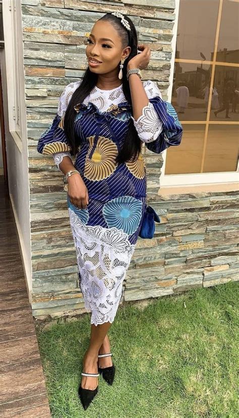 Amazing Lace And Ankara Combination Styles Stylish Naija