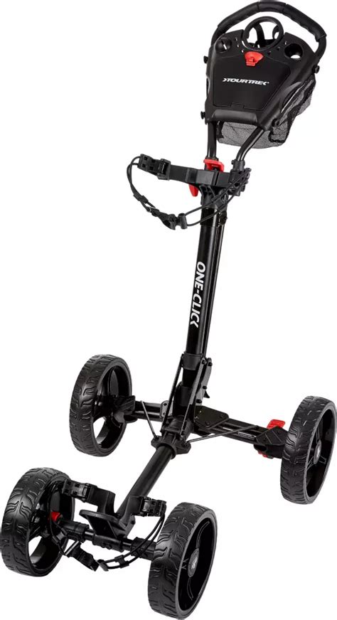 Tourtrek 2018 One Click 4 Wheel Push Cart Golf Galaxy