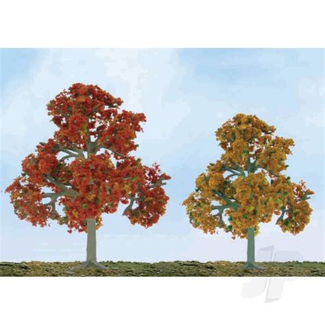 JTT 92112 Scenic Fall Deciduous 5 5 To 6 O Scale 2 Pack Trees