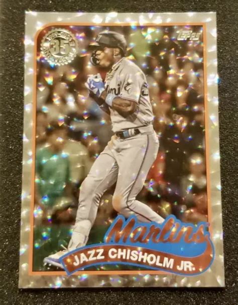 2024 TOPPS SERIES 1 Jazz Chisholm 35e Panneau D Aluminium Argent 89B 5