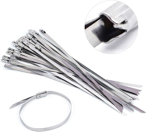 Pcs Stainless Steel Cable Ties And Metal Tie Wrap Gun Zip Tie Tool