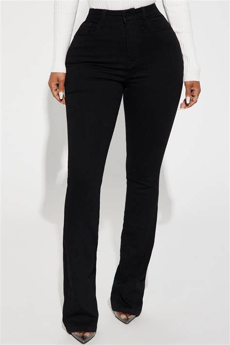 Harper High Rise Stretch Bootcut Jeans Black Fashion Nova