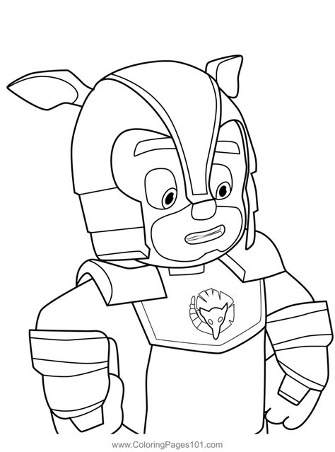 armadylan coloring page template pj masks ready for download