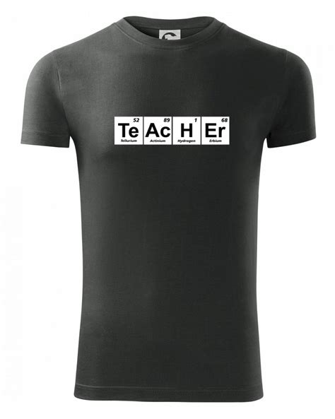 Periodická tabulka Teacher Viper FIT pánské triko MyShirt cz