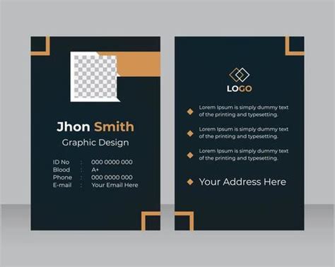 Employee Card Mockup Vector Art Icons And Graphics For Free Download