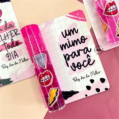 Card Brilho Labial Dia Das Mulheres Unidades Art Studio Maju