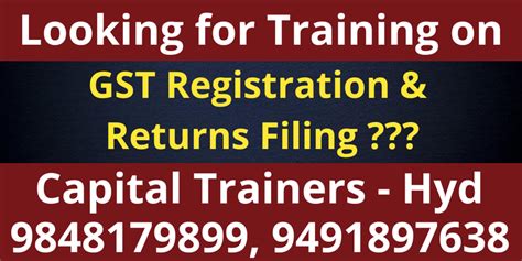 Top Gst Training Institutes In Chittoor Capital Trainers