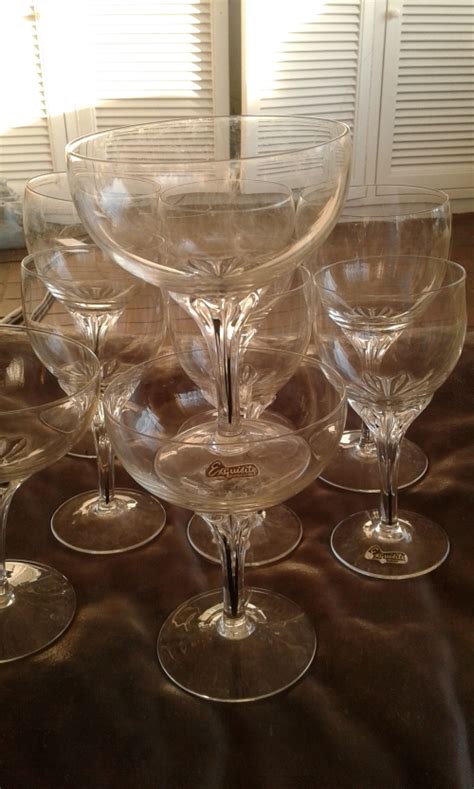 Drinking Glasses And Stemware Vintage Belfor Bohemia 9 Exquisite Czechoslovakia Crystal Mouth