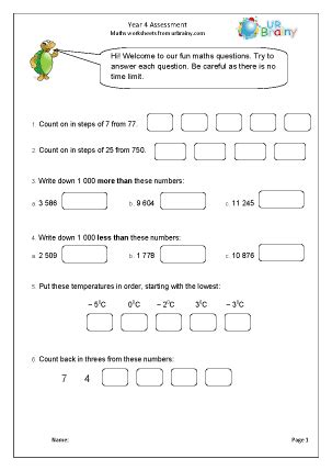 Grade 4 Maths Cambridge Worksheets / Cambridge Checkpoint Science 1 ...