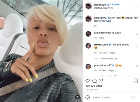 ‘you Can Pull Anything Off Alexis Skyy Shows Off New Haircut And Color