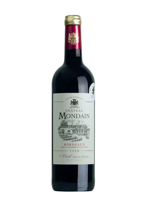 Château Mondain AOC Bordeaux Rouge Fiche technique