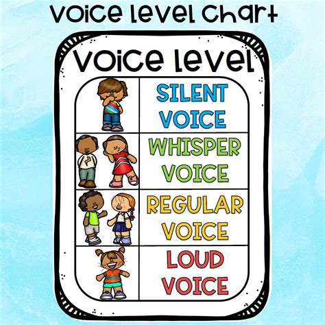 Free Printable Voice Level Chart Printable Word Searches