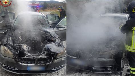 Vede Il Fumo Uscire Dal Cofano Poi La Bmw Prende Fuoco Conducente