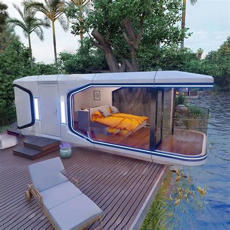 Modern Outdoor Sleeping Pod Space Capsule Hotel Home Cabin House Luxury