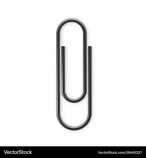 Black Paper Clip Royalty Free Vector Image VectorStock, 44% OFF