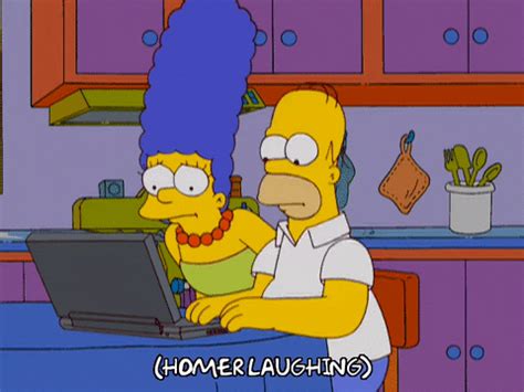 Homer Simpson Laughing  By Fox Tv Find And Share On Giphy