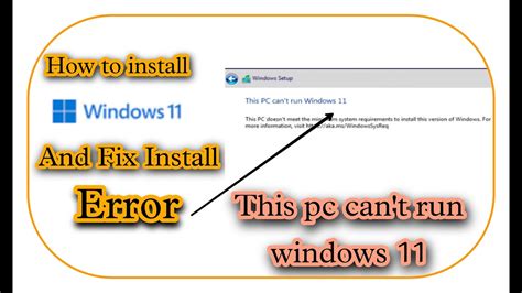 How To Install Windows And Fix Install Time Showing Error This Pc