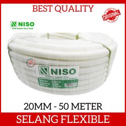 Jual Roll Flexible Conduit Selang Pipa Niso Boss Mm Putih Meter