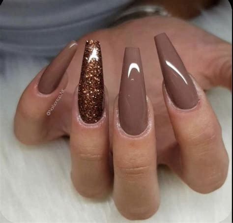 Gorgeous Brown Acrylic Nail Designs Nail Ideas Brown Acrylic Nails