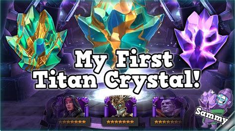 My First 7 Star Titan Crystal God Tier Luck 7 Star Basic Crystal Marvel Contest Of