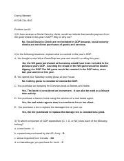 Problem Set 1 Docx Donna Bennett ECON 214 B02 Problem Set 1 1 If