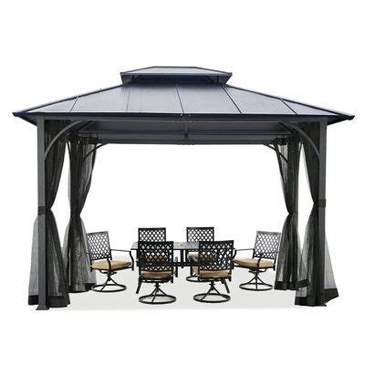 Warmally Warmally X Gazebo Patios Double Roof Canopy With