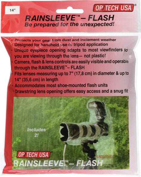 Movo 5 Pack Rc1 Clear Rain Cover For Dslr Camera And Lens Up To 18 Long