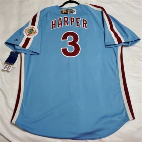 Majestic Authentic 52 2xl Philadelphia Phillies Bryce Harper Cool