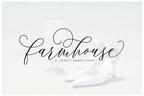 Farmhouse Script 88247 Script Font Bundles