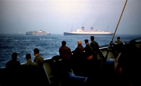 French liner "Ile de France" rescuing sinking Italian liner "Andrea ...