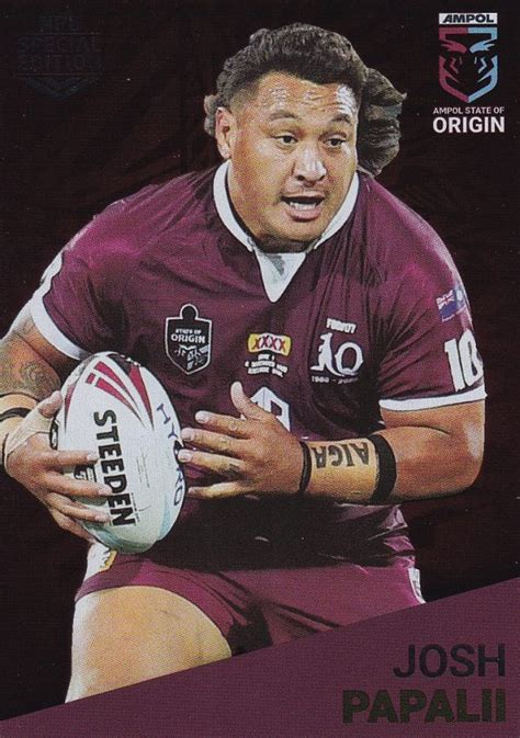 2021 Nrl Rivalry State Of Origin Ss14 Josh Papalii Gold Coast