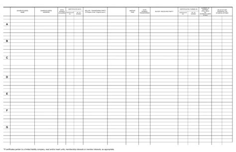 Free Printable Stock Ledger Templates [PDF, Excel, Word]