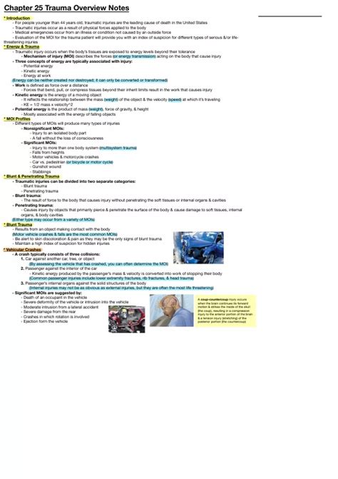 Ch 25 Trauma Overview - EMT-B - Emergency Medical Technician - Basic