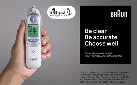 Braun ThermoScan 7 Ear Thermometer Age Precision Technology Colour