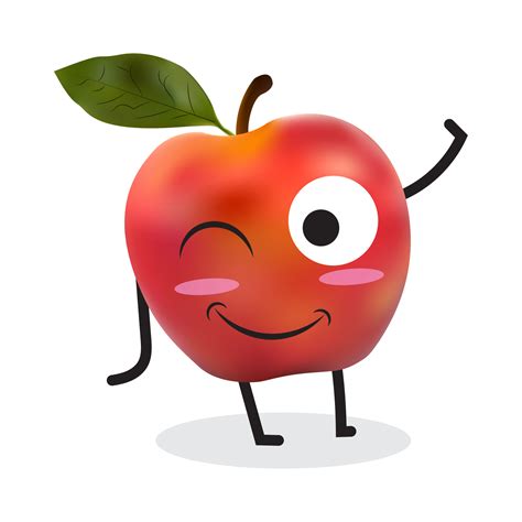 Apple Cartoon Character 9932006 Png