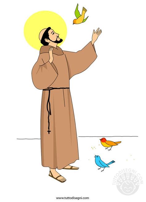 San Francesco Immagine Da Stampare TuttoDisegni