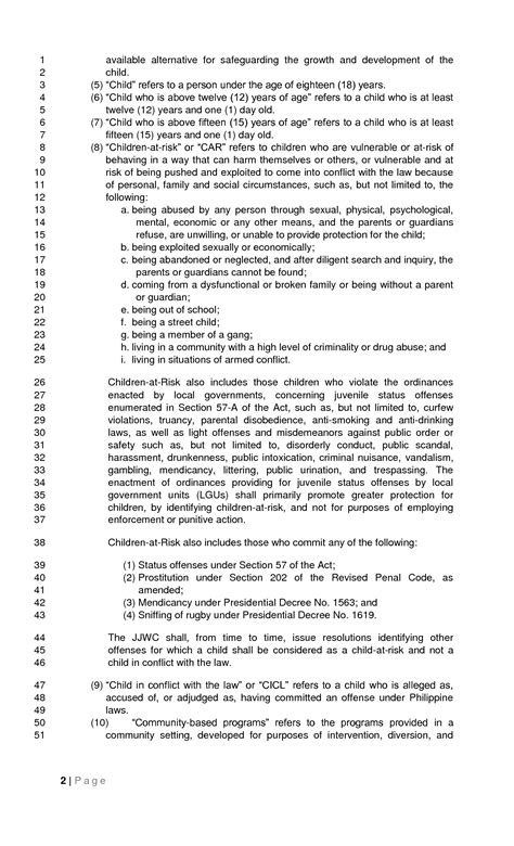 Solution Revised Implementing Rules And Regulations Of Ra 9344 As