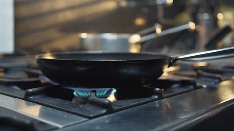 Hot Frying Pan In A Starred Restaurant Kitchen French 37765097 Stock