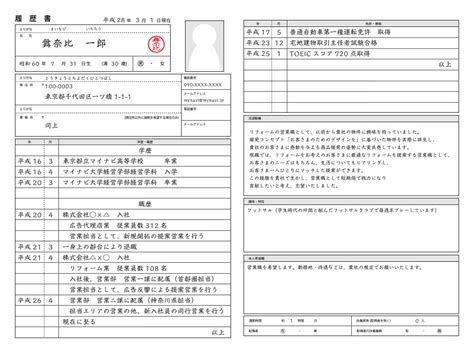 履歴書の書き方マニュアル完全版！ 履歴書の見本（サンプル）・作成方法｜履歴書の書き方マニュアル完全版！ 履歴書の見本（サンプル）・作成方法