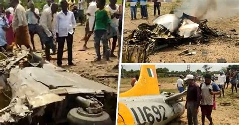 Indian Air Forces Kiran Trainer Aircraft Crashes In Karnataka Pilots