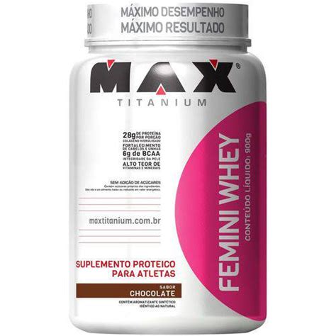 🏷️【tudo Sobre】→ Femini Whey Suplemento Alimentar 900g Max Titanium