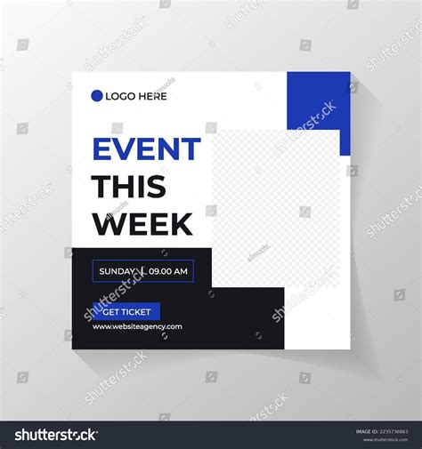 Banner Design Promote Your Event Modern Stock Vector (Royalty Free ...